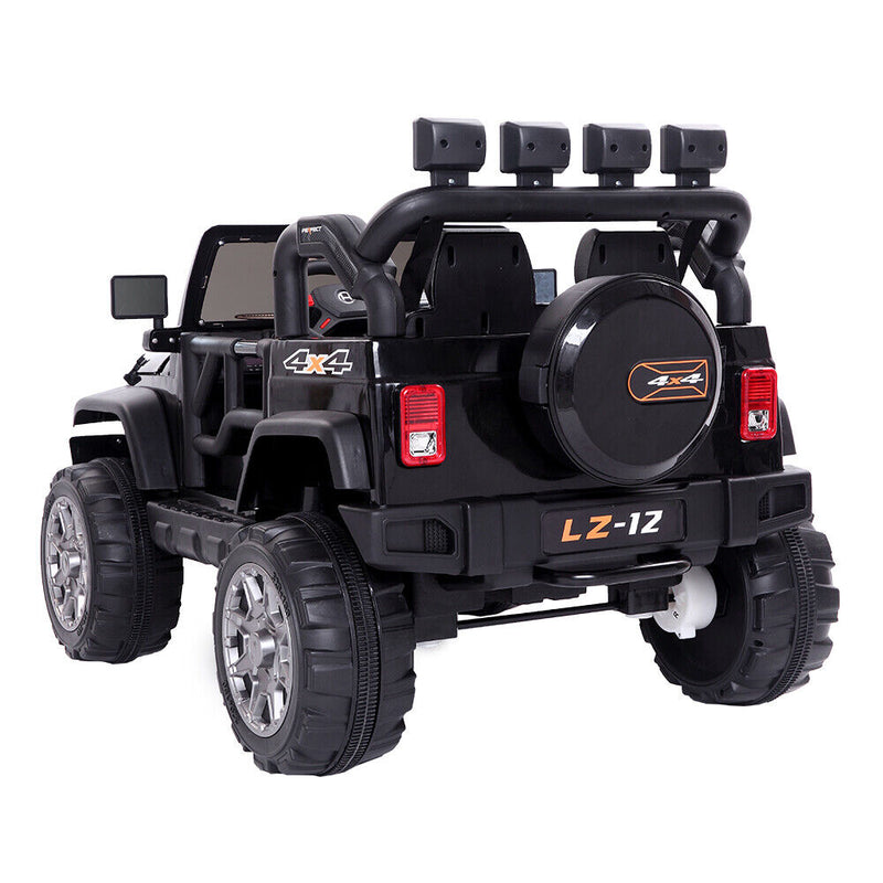 Load image into Gallery viewer, Electric Ride-On Car for Kids with Remote Control - 12V Rechargeable Battery, 4 mph Speed, Black
