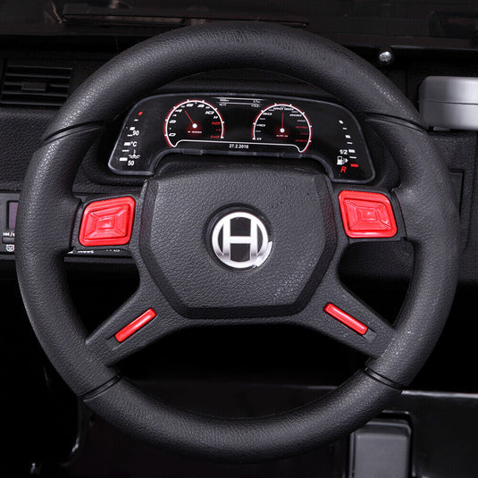 Electric Ride-On Car for Kids with Remote Control - 12V Rechargeable Battery, 4 mph Speed, Black