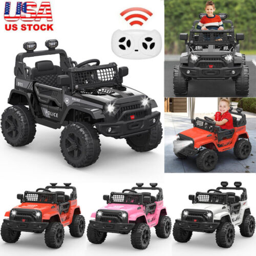 Load image into Gallery viewer, Electric Ride-On Car for Kids with Remote Control, 2 Speeds, and LED Lights - Perfect Holiday Gift!
