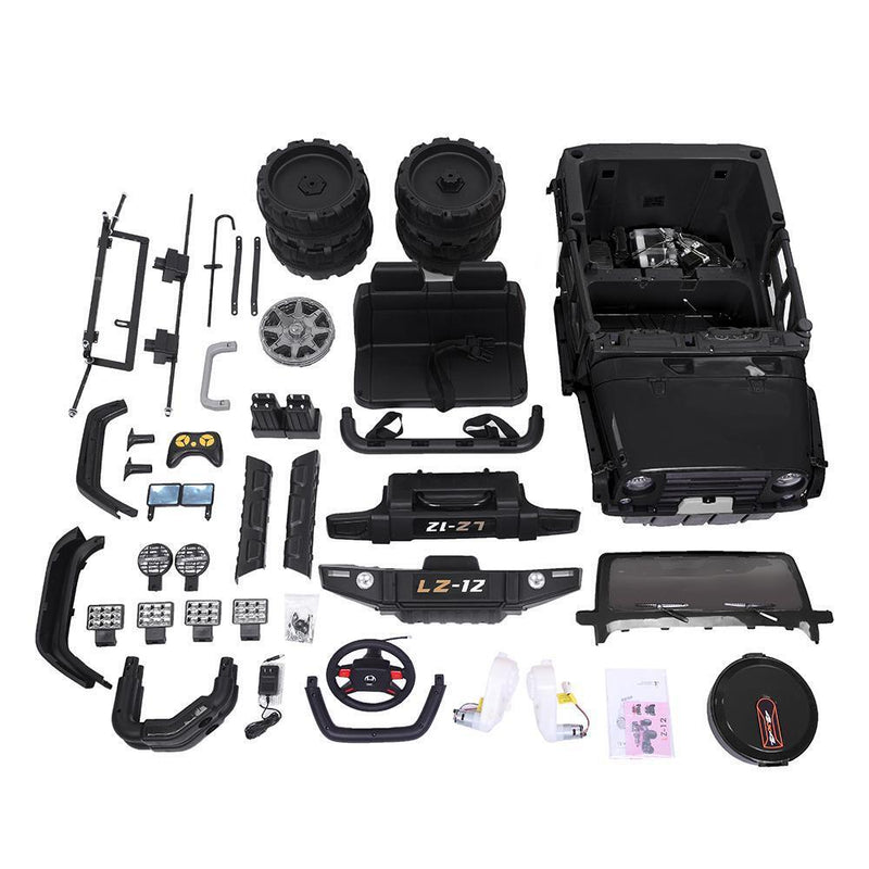 Load image into Gallery viewer, Electric Ride-On Car for Kids with Remote Control - 3 Speeds, 12V Battery, Black
