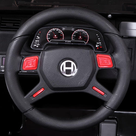 Electric Ride-On Car for Kids with Remote Control - 3 Speeds, 12V Battery, Black