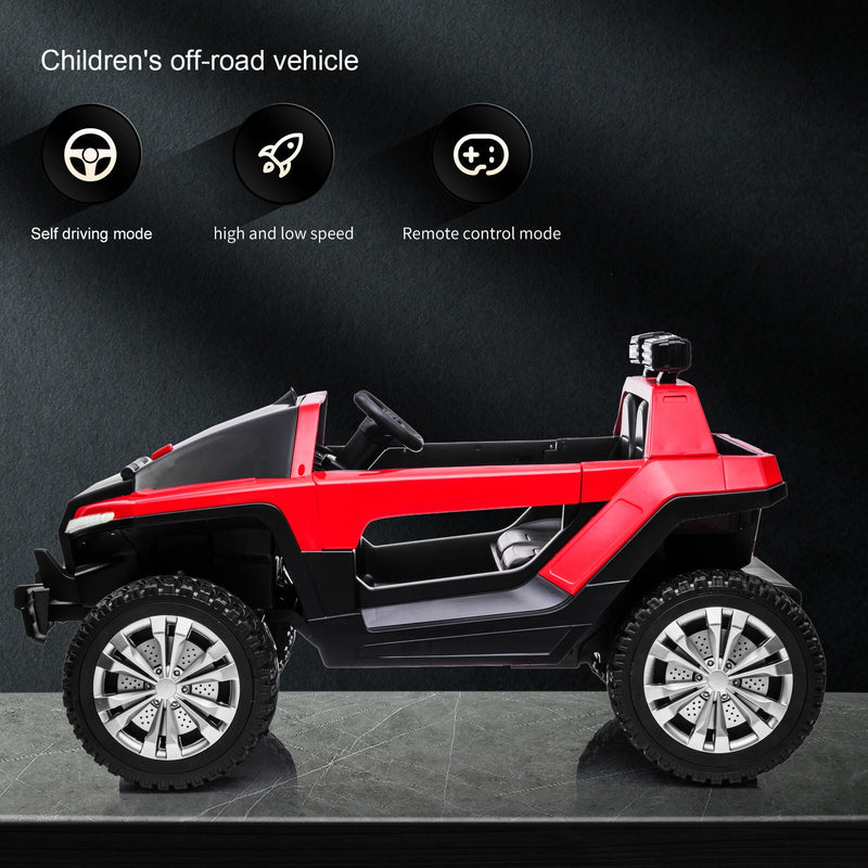 Load image into Gallery viewer, Electric Ride-On Car for Kids with Remote Control, Adjustable Seat Belt, MP3 Player, and 4-Wheel Drive
