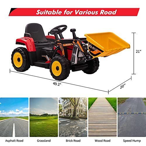 Load image into Gallery viewer, Electric Ride-On Car for Kids with Remote Control and Bucket - 12V Battery Powered
