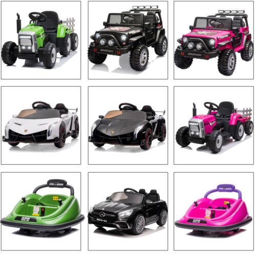 Load image into Gallery viewer, Electric Ride-On Car for Kids with Remote Control and LED Lights - 12V Battery Powered Toy Vehicle
