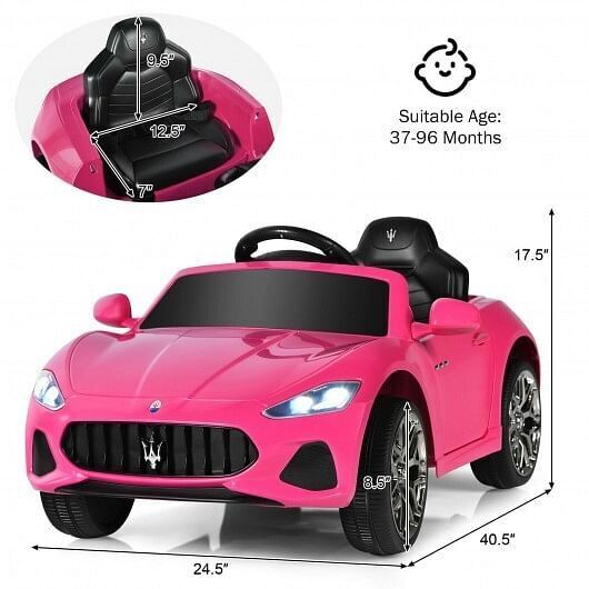 Load image into Gallery viewer, Electric Ride-On Car for Kids with Remote Control and LED Lights - Pink
