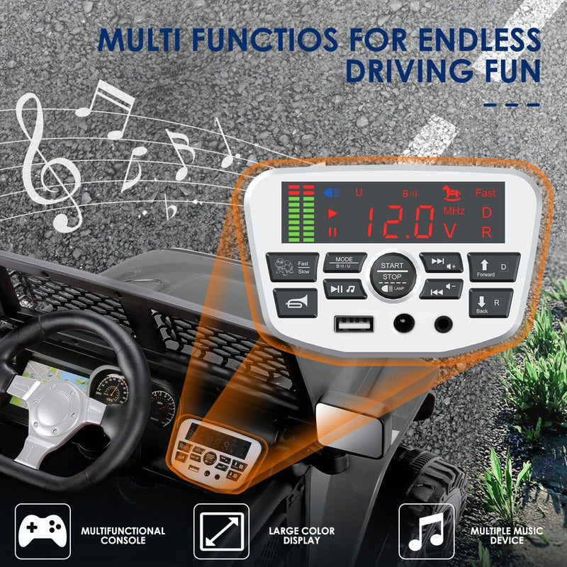 Load image into Gallery viewer, Electric Ride-On Car for Kids with Remote Control and MP3 Player - 12V Truck Design
