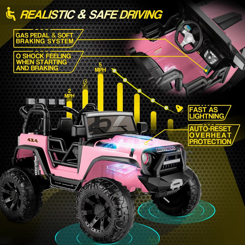 Load image into Gallery viewer, Electric Ride-On Car for Kids with Parental Remote Control and MP3 Player - Perfect Gift!
