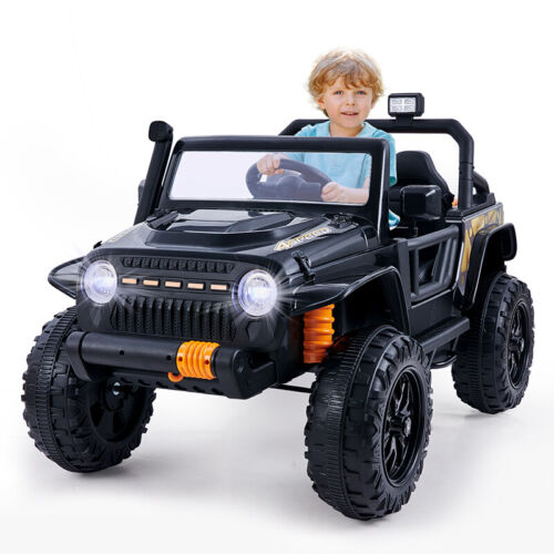 Electric Ride-On Car for Kids with Remote Control and Parent Seat - 12V Power Wheels Truck