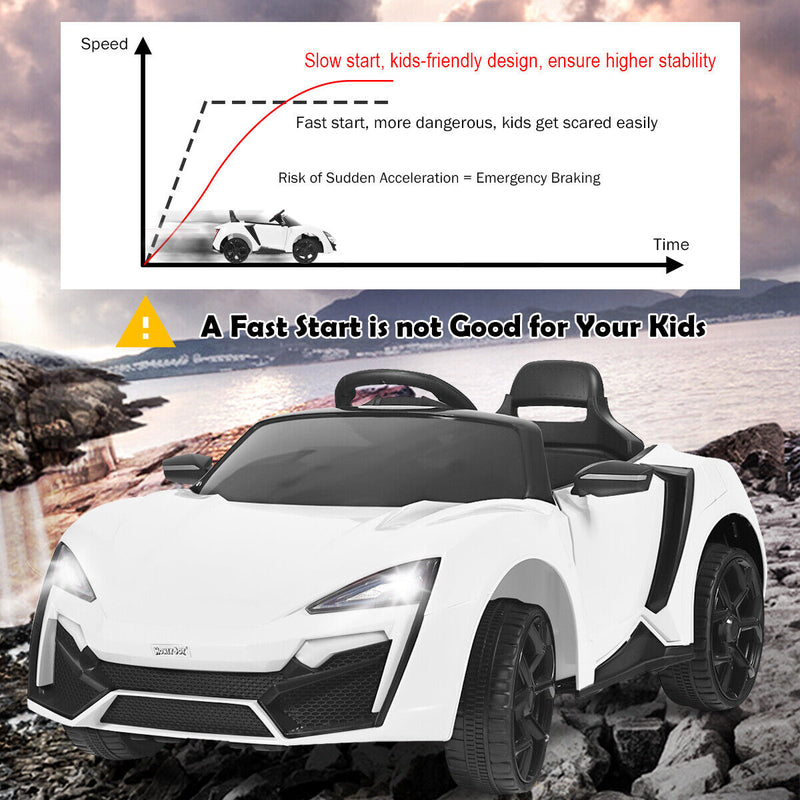 Load image into Gallery viewer, Electric Ride-On Car for Kids with Remote Control, Lights, Music, and Openable Doors - White
