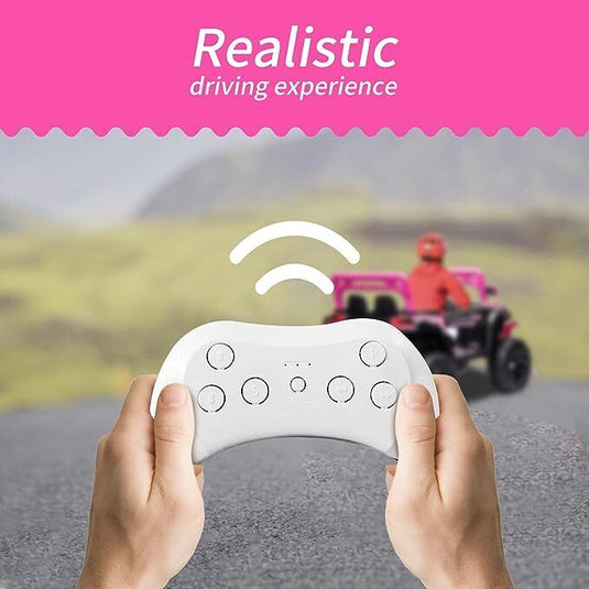 Electric Ride-On Car for Kids with Remote Control, Music, and 4 Wheels - 12V LED Edition