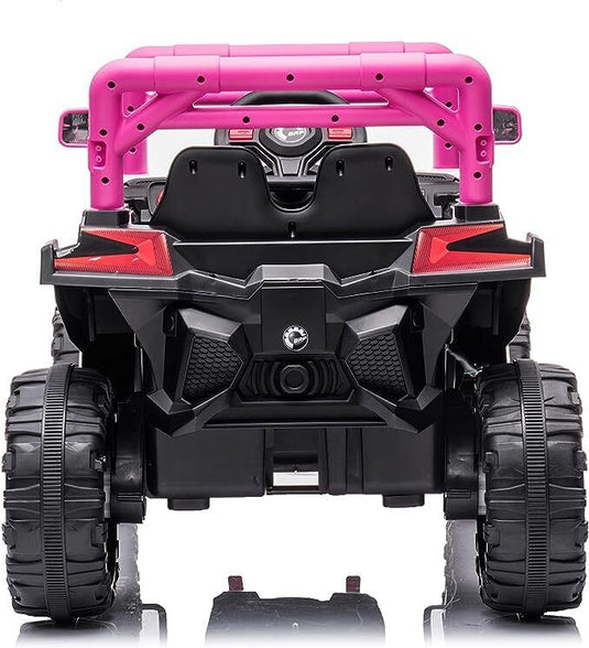 Electric Ride-On Car for Kids with Remote Control, Music, and 4 Wheels - 12V LED Edition