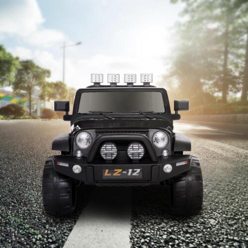 Load image into Gallery viewer, Electric Ride-On Car for Kids with Remote Control, Music, LED Lights, and 4mph Wheels in Black
