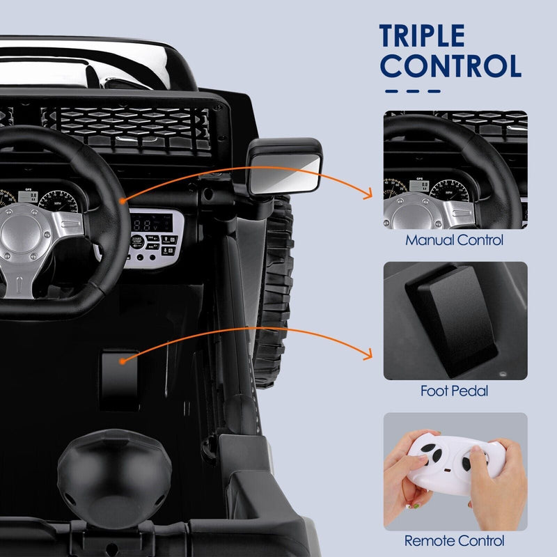 Load image into Gallery viewer, Electric Ride-On Truck for Kids with MP3, LED Lights, and Remote Control - 12V, 2 Seats
