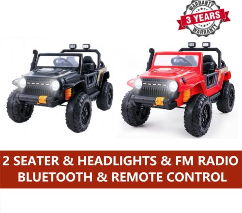 Electric Ride-On Car Truck for Kids with Remote Control and MP3 Player - 3 Speeds, LED Lights, and Parental Seating