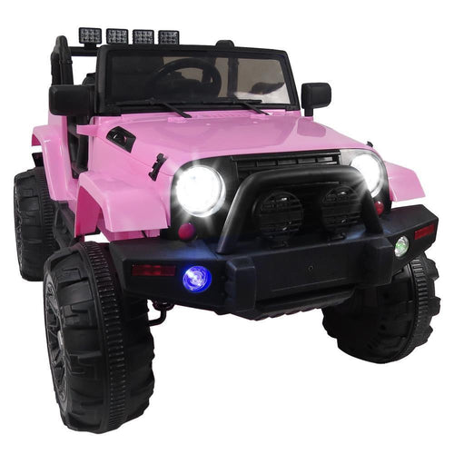 Electric Ride-On Car Truck for Kids with Remote Control, MP3 Player, and LED Lights - 3 Speed Options