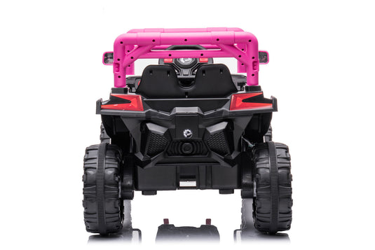 Electric Ride-On Car Truck for Kids with Remote Control, Music, and LED Lights - 12V One-Button Start