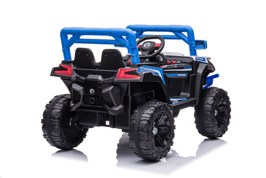 Electric Ride-On Car Truck for Kids with Remote Control, Music, and LED Lights - 12V One-Button Start