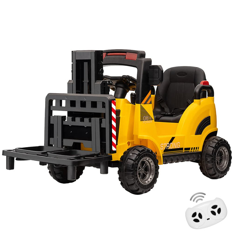 Load image into Gallery viewer, Electric Ride-On Construction Forklift with Remote Control and Built-In Music - 12V

