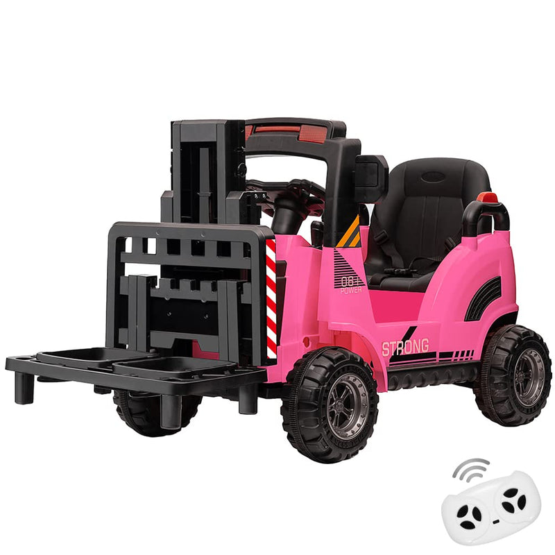 Load image into Gallery viewer, Electric Ride-On Construction Forklift with Remote Control and Built-In Music - 12V
