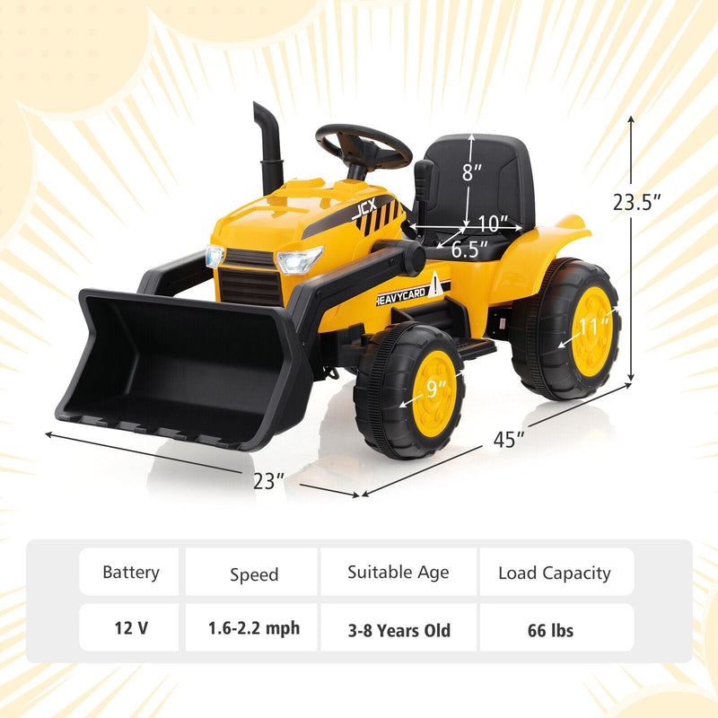 Load image into Gallery viewer, Electric Ride-On Excavator Digger with RC Control, Lights, and Music for Kids (12V)
