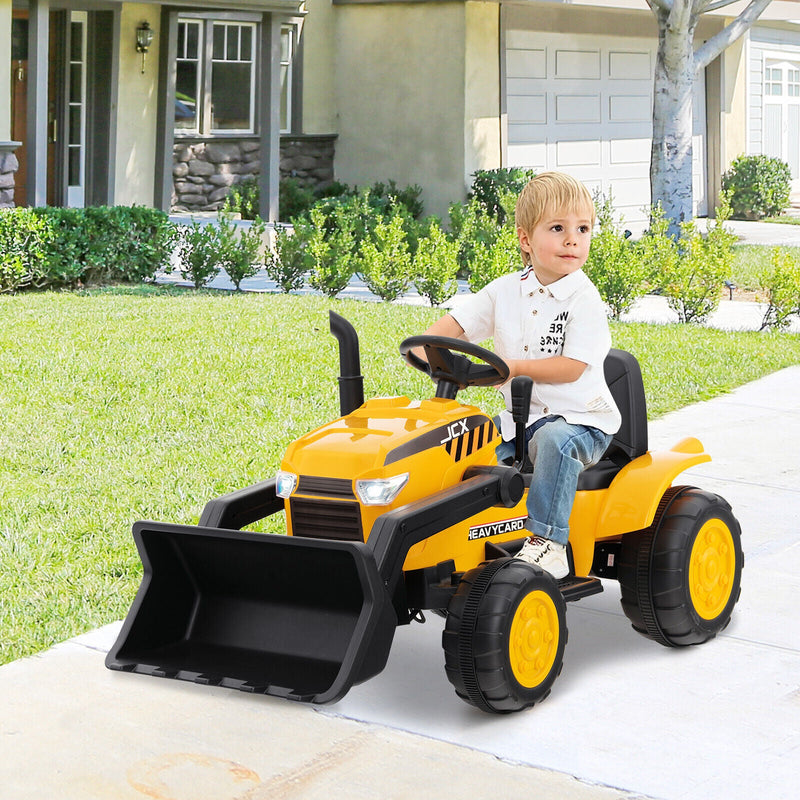 Load image into Gallery viewer, Electric Ride-On Excavator Digger with RC Control, Lights, and Music for Kids (12V)
