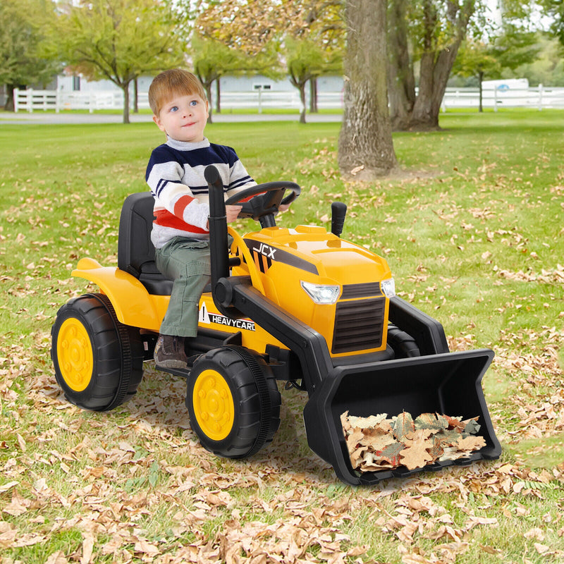 Load image into Gallery viewer, Electric Ride-On Excavator Digger with RC Control, Lights, and Music for Kids (12V)
