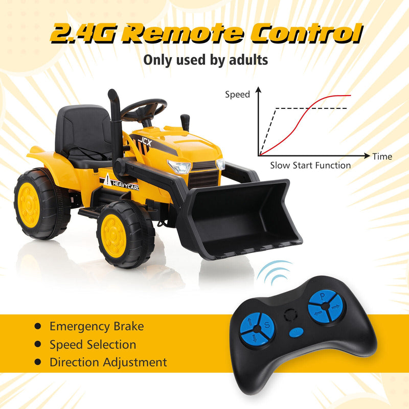 Load image into Gallery viewer, Electric Ride-On Excavator Digger with RC Control, Lights, and Music for Kids (12V)
