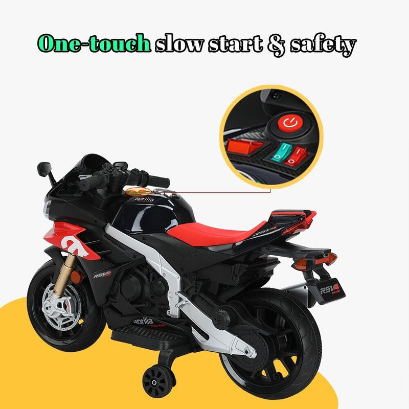 Load image into Gallery viewer, Electric Ride-On Motorbike for Kids 1-4 Years with LED Lights and MP3 Music
