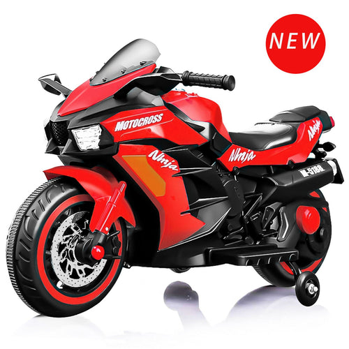 Electric Ride-On Motorbike for Kids - 12V Rechargeable 2-Wheel Car