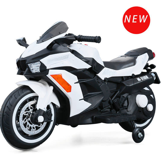 Electric Ride-On Motorbike for Kids - 12V Rechargeable 2-Wheel Car
