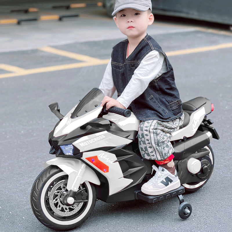 Load image into Gallery viewer, Electric Ride-On Motorbike for Kids - 12V Rechargeable 2-Wheel Car
