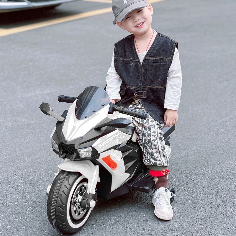 Load image into Gallery viewer, Electric Ride-On Motorbike for Kids - 12V Rechargeable 2-Wheel Car
