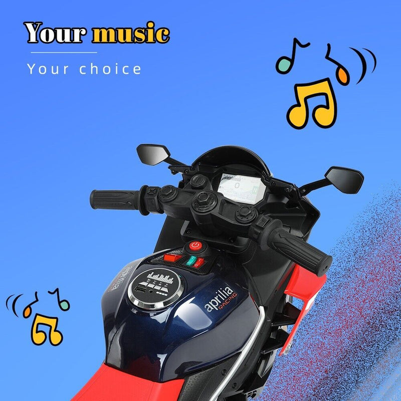Load image into Gallery viewer, Electric Ride-On Motorbike for Kids Ages 1-4 with Bluetooth and MP3 Compatibility
