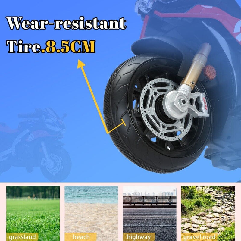 Load image into Gallery viewer, Electric Ride-On Motorbike for Kids Ages 1-4 with Bluetooth and MP3 Compatibility
