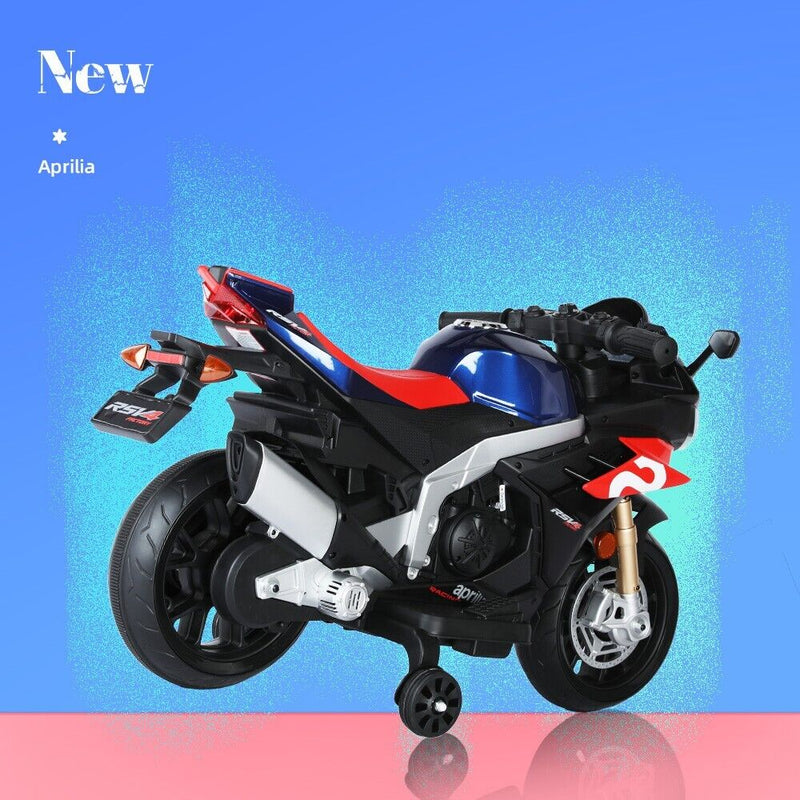 Load image into Gallery viewer, Electric Ride-On Motorbike for Kids Ages 1-4 with Bluetooth and MP3 Compatibility
