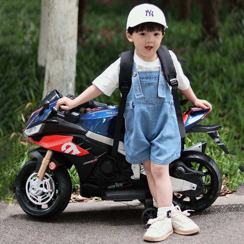 Load image into Gallery viewer, Electric Ride-On Motorbike for Kids Ages 1-4 with Bluetooth and MP3 Compatibility
