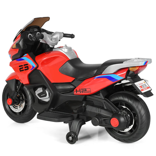Electric Ride-On Motorcycle Toy for Kids with Headlights and Music