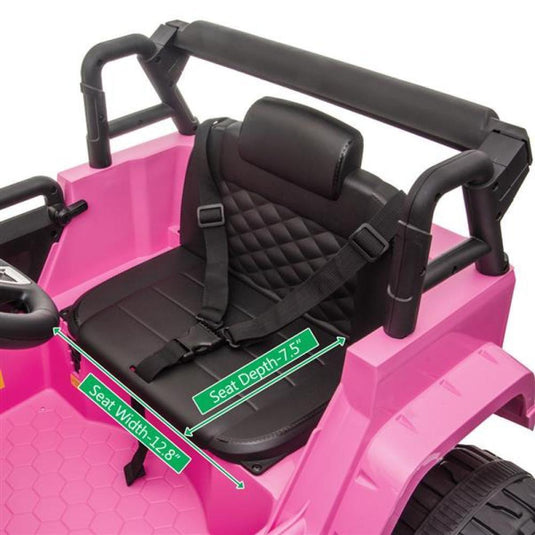 Electric Ride-On Toy Truck for Kids with Dual Drive, MP3, USB, and Remote Control - 12V