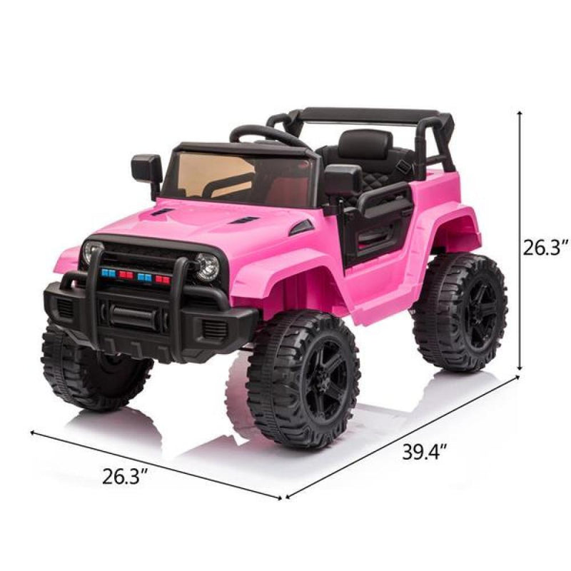 Load image into Gallery viewer, Electric Ride-On Toy Truck for Kids with Dual Drive, MP3, USB, and Remote Control - 12V
