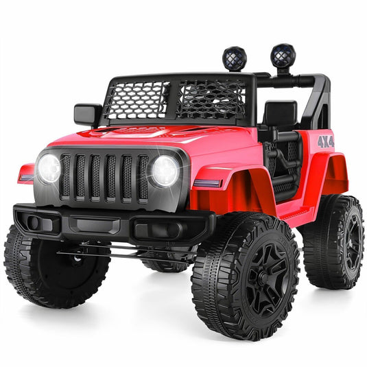 Electric Ride-On Toy Truck for Kids with Remote Control, MP3 Player, and LED Lights - 12V