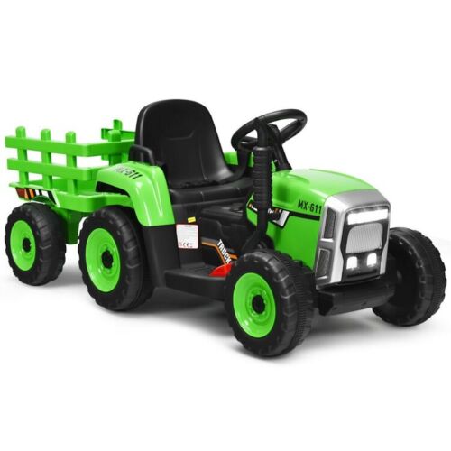 Load image into Gallery viewer, Electric Ride-On Tractor for Kids with 3 Gears and Remote Control - Includes Trailer Toy
