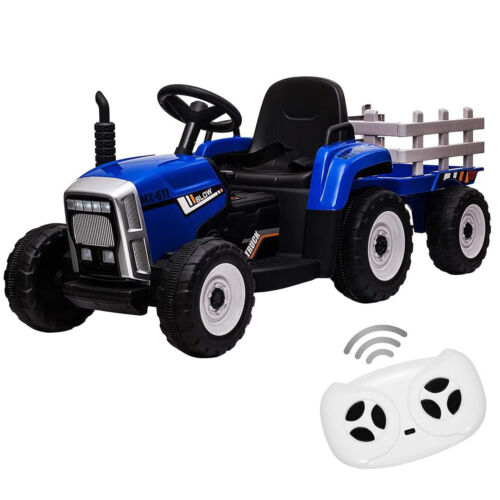 Load image into Gallery viewer, Electric Ride-On Tractor with Remote Control and MP3 Player - Perfect for Kids!
