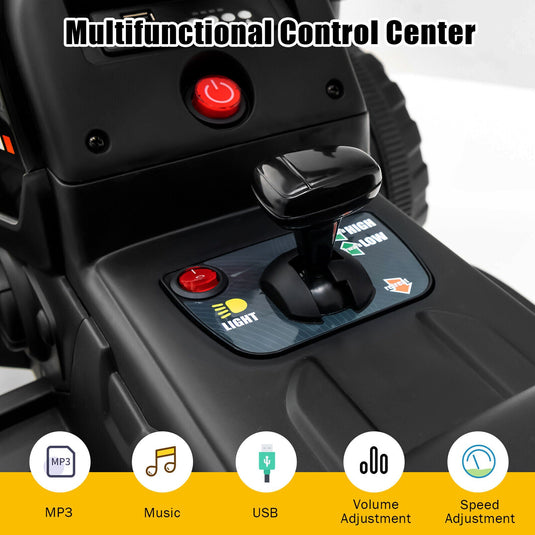 Electric Ride-on Tractor with Trailer for Kids - 3 Speeds & Remote Control