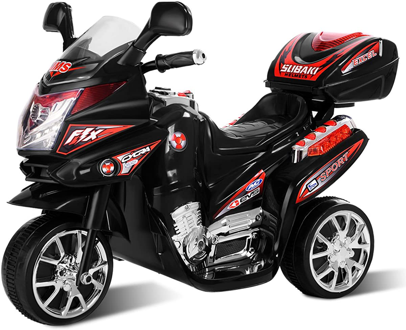 Load image into Gallery viewer, Electric Ride-On Trike with Music, Horn, and Headlights - Black
