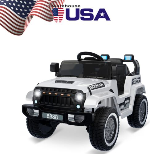 Electric Ride-On Truck for Kids with 3 Speeds, LED Lights, Music, and MP3 Player