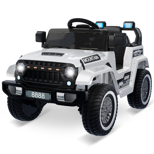 Electric Ride-On Truck for Kids with 3 Speeds, LED Lights, Music, and MP3 Player