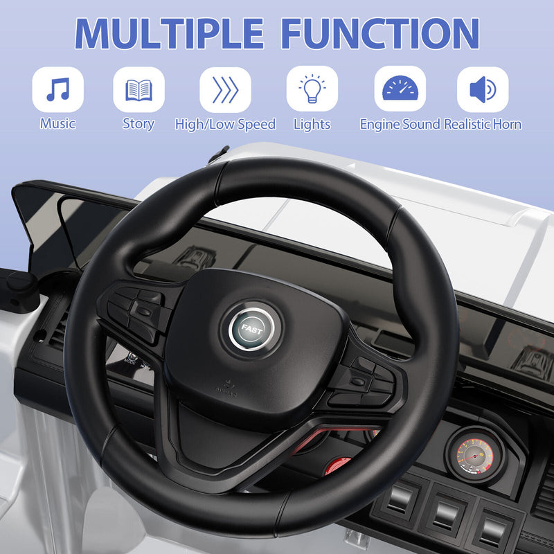 Load image into Gallery viewer, Electric Ride-On Truck for Kids with 3 Speeds, LED Lights, Music, and MP3 Player
