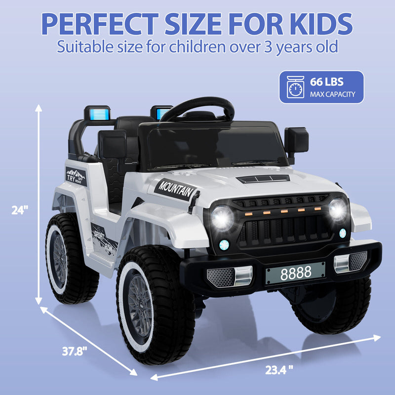 Load image into Gallery viewer, Electric Ride-On Truck for Kids with 3 Speeds, LED Lights, Music, and MP3 Player
