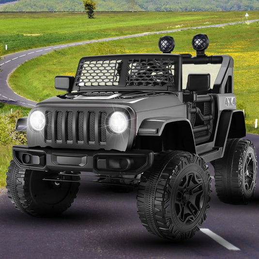 Electric Ride-On Truck for Kids with LED Lights and Parental Remote Control - 3 Speed Options