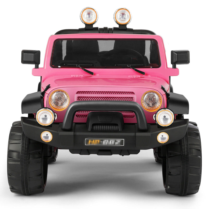 Load image into Gallery viewer, Electric Ride-On Truck for Kids with MP3 Player, Remote Control, and Pink Cover - 12V
